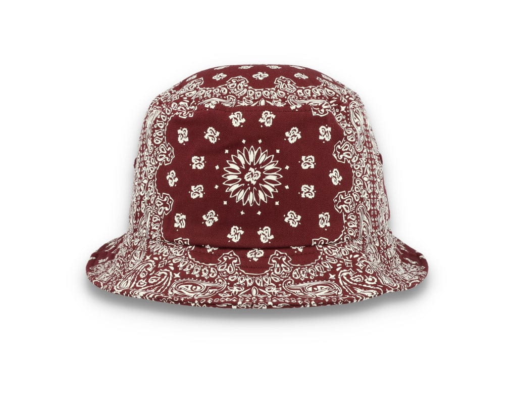 Bucket Hat Bandana Print Cherry/White 5003BP - LOKK
