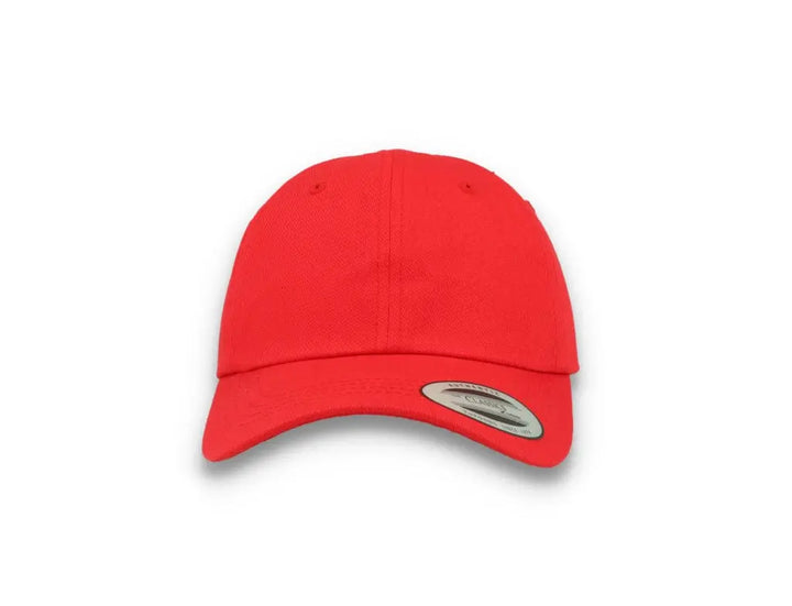 Red Dad Cap Low Profile Cotton Twill - Yupoong 6245CM - LOKK