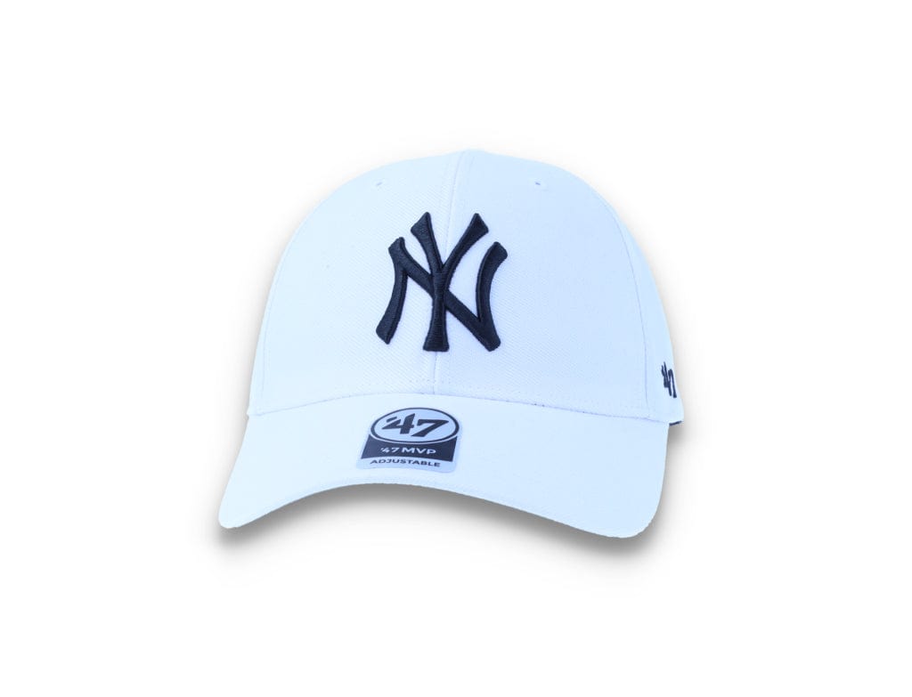 Cap New York Yankees White/Black MLB MVP Wool - LOKK