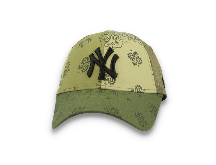 9FORTY Paisley Print NY Yankees Olive - LOKK
