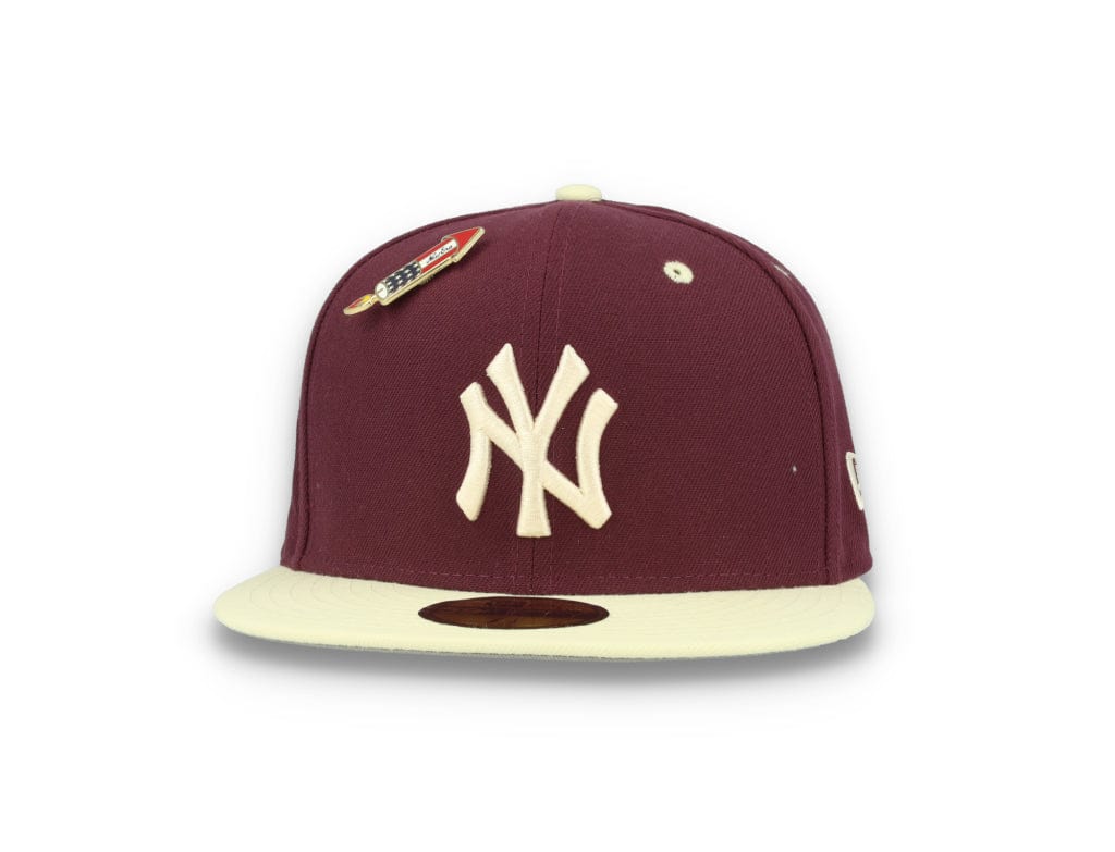 59FIFTY MLB World Series Trail Mix New York Yankees Plum/White - LOKK