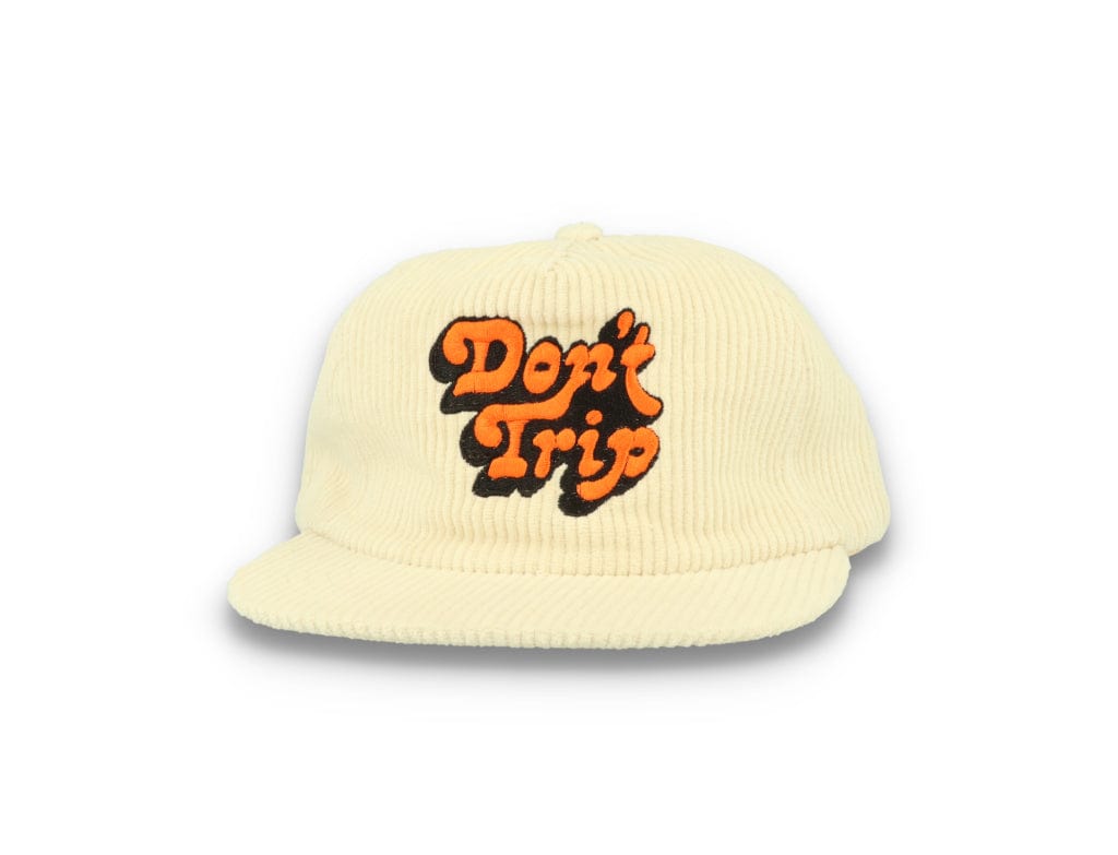 Free & Easy Don't Trip Fat Corduroy Snapback Cap Bone - LOKK