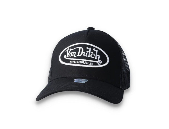 Von Dutch Trucker Cap Black/Black/White - LOKK