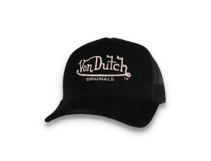 Von Dutch Trucker Cap Miami Velvet Black/Black - LOKK