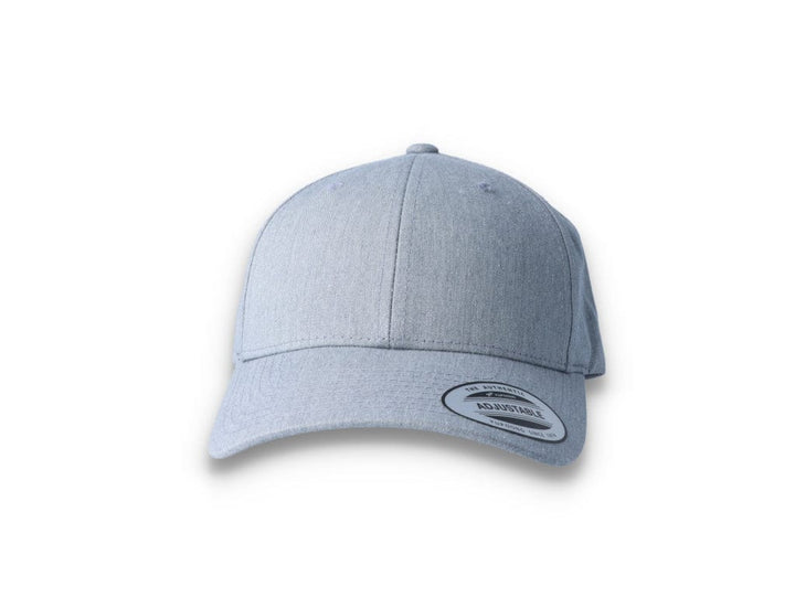 Curved Baseball Cap Snapback Heather Grey - Yupoong 7706 - LOKK