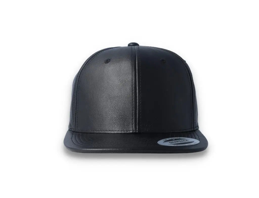 Yupoong Snapback Full Leather 6089FL Black - LOKK