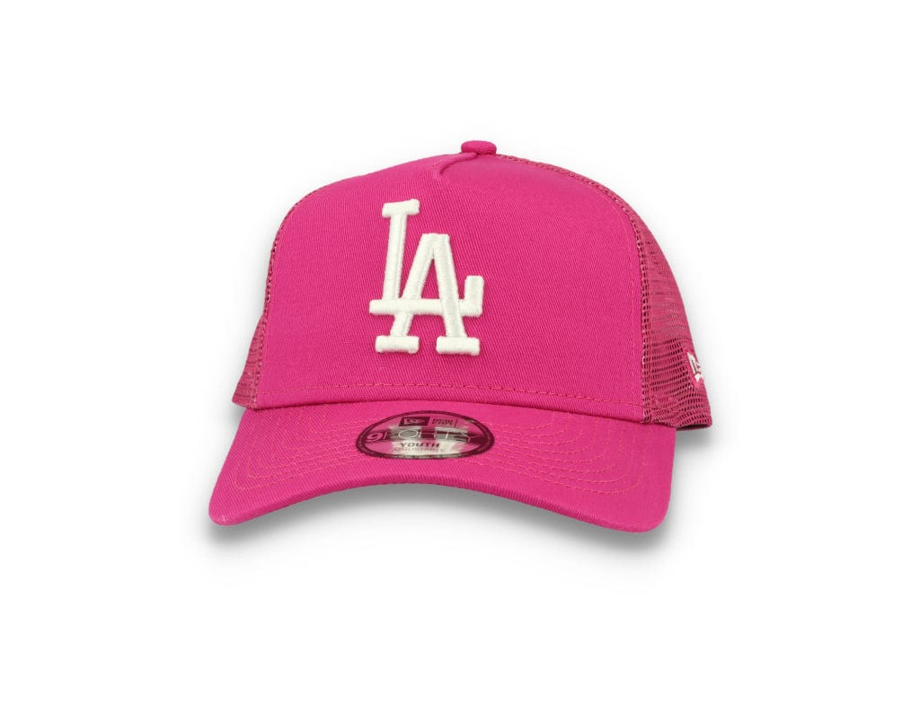 Kids Trucker Cap Tonal Mesh LA Dodgers Pink - LOKK