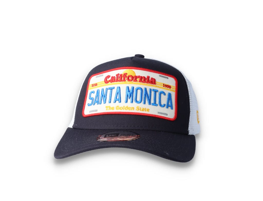 Trucker Cap Navy License Plate 9FORTY A-Frame Trucker - LOKK