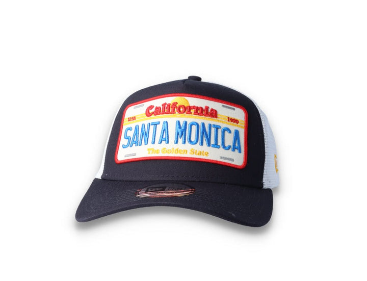 Trucker Cap Navy License Plate 9FORTY A-Frame Trucker - LOKK