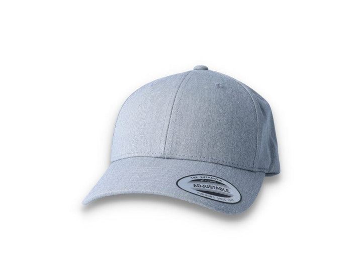 Curved Baseball Cap Snapback Heather Grey - Yupoong 7706 - LOKK