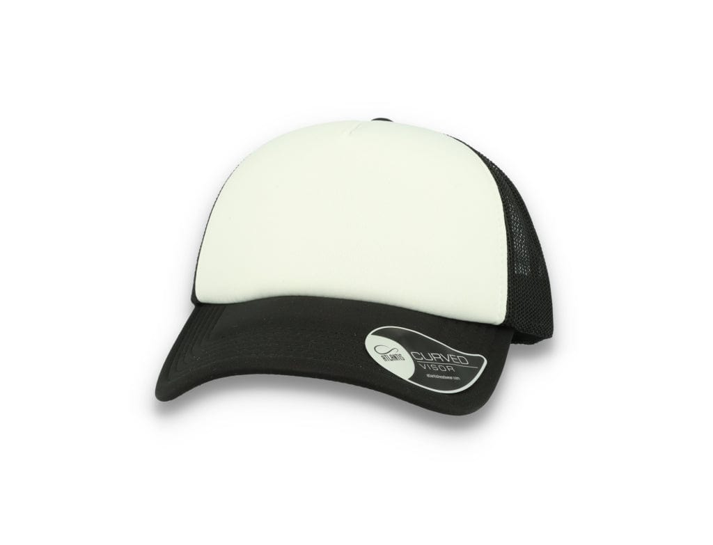 Trucker Cap Black/White Atlantis Rapper Foam - LOKK
