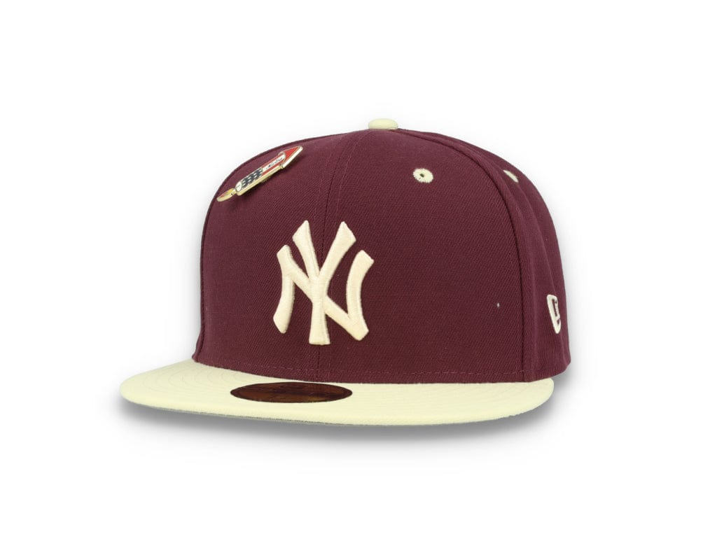 59FIFTY MLB World Series Trail Mix New York Yankees Plum/White - LOKK
