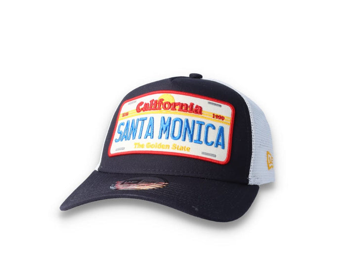 Trucker Cap Navy License Plate 9FORTY A-Frame Trucker - LOKK