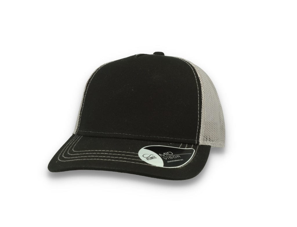 Trucker Cap Black/Grey Atlantis Rapper Canvas - LOKK
