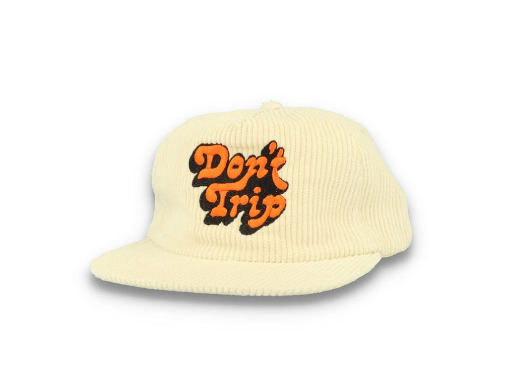 Free & Easy Don't Trip Fat Corduroy Snapback Cap Bone - LOKK