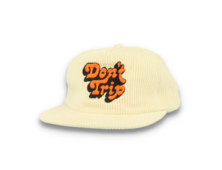 Free & Easy Don't Trip Fat Corduroy Snapback Cap Bone - LOKK