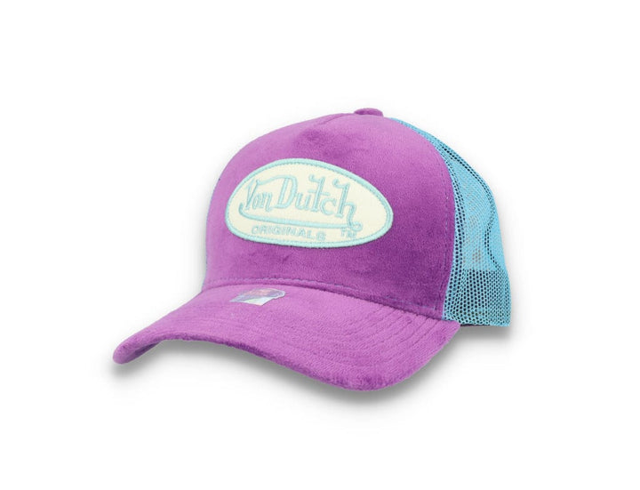 Von Dutch Trucker Cap Velvet Lilac/Blue - LOKK