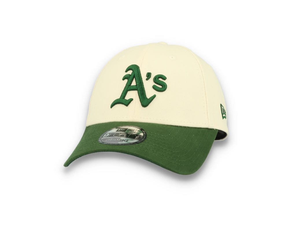 9FORTY MLB Oakland Athletics Off White/Dark Green - LOKK