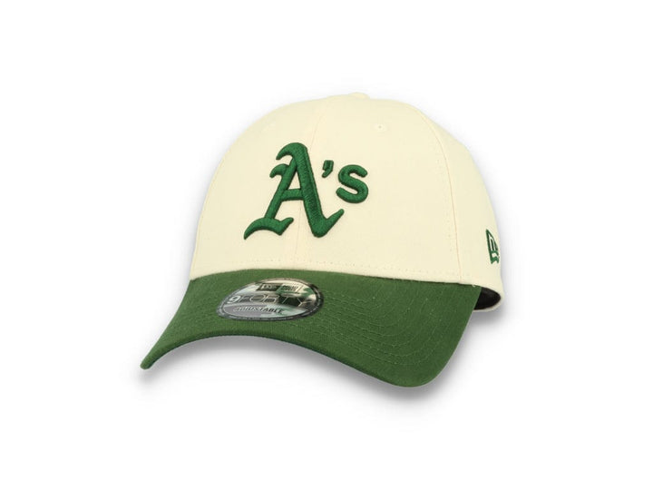 9FORTY MLB Oakland Athletics Off White/Dark Green - LOKK