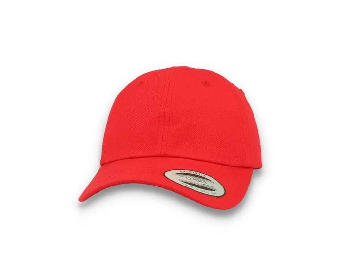 Red Dad Cap Low Profile Cotton Twill - Yupoong 6245CM - LOKK
