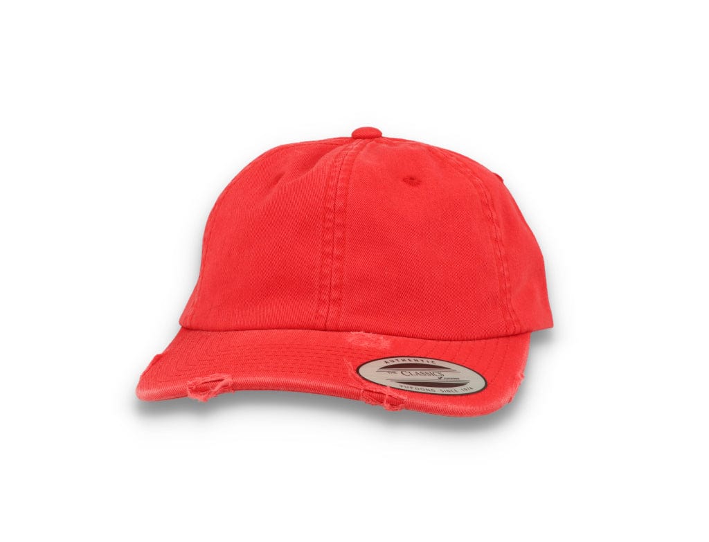 Low Profile Destroyed Cap Red 6245DC Yupoong