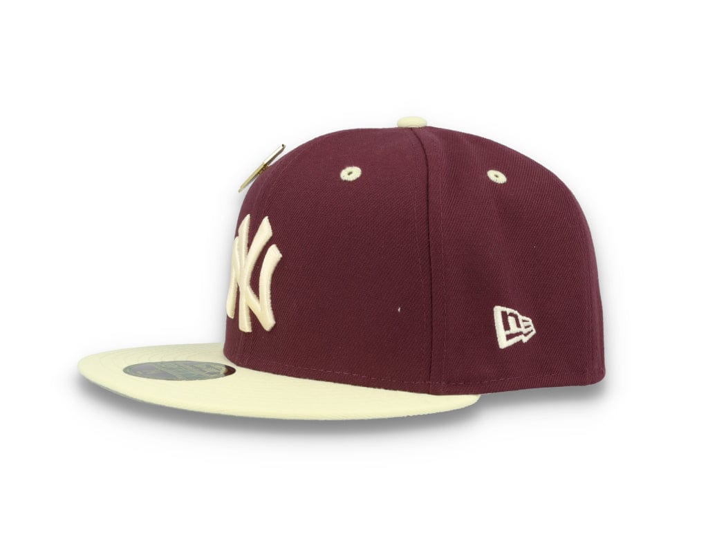 59FIFTY MLB World Series Trail Mix New York Yankees Plum/White - LOKK