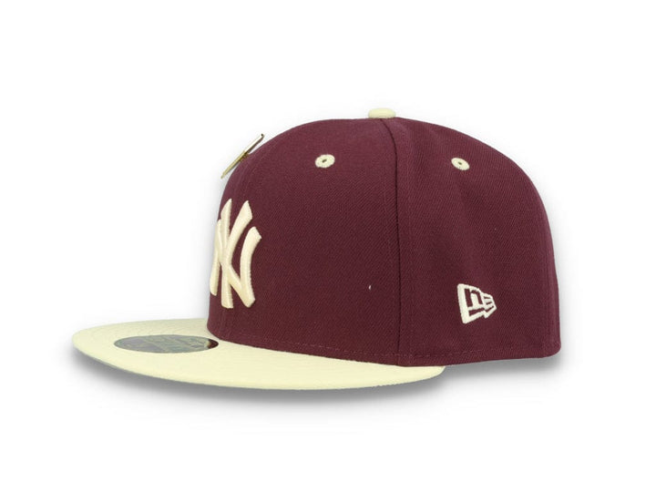 59FIFTY MLB World Series Trail Mix New York Yankees Plum/White - LOKK