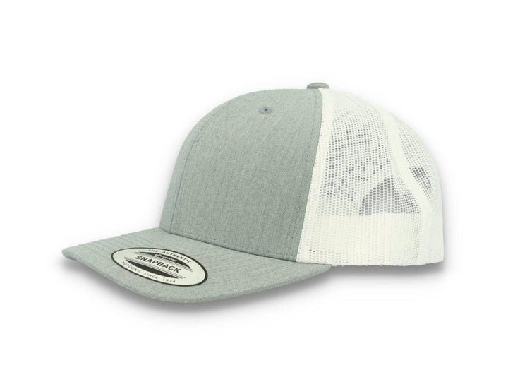 Flexfit 6606T Retro Trucker Heather Grey/White - LOKK