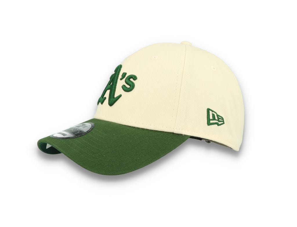 9FORTY MLB Oakland Athletics Off White/Dark Green - LOKK