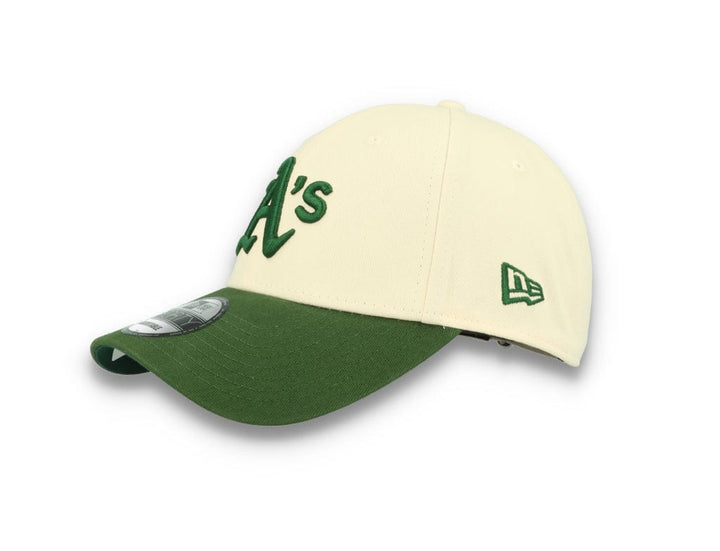 9FORTY MLB Oakland Athletics Off White/Dark Green - LOKK