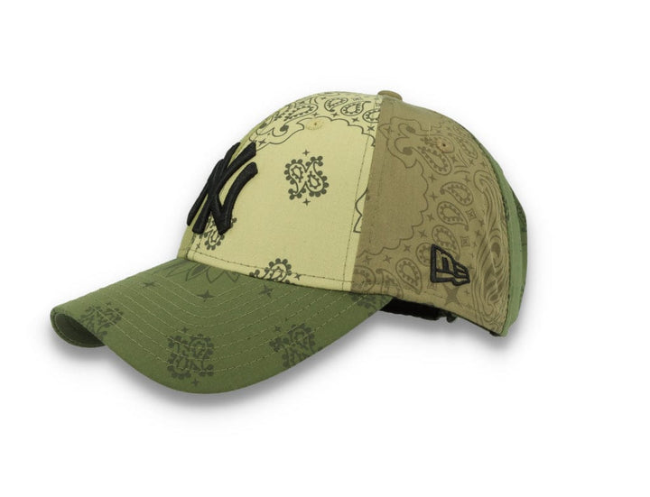 9FORTY Paisley Print NY Yankees Olive - LOKK