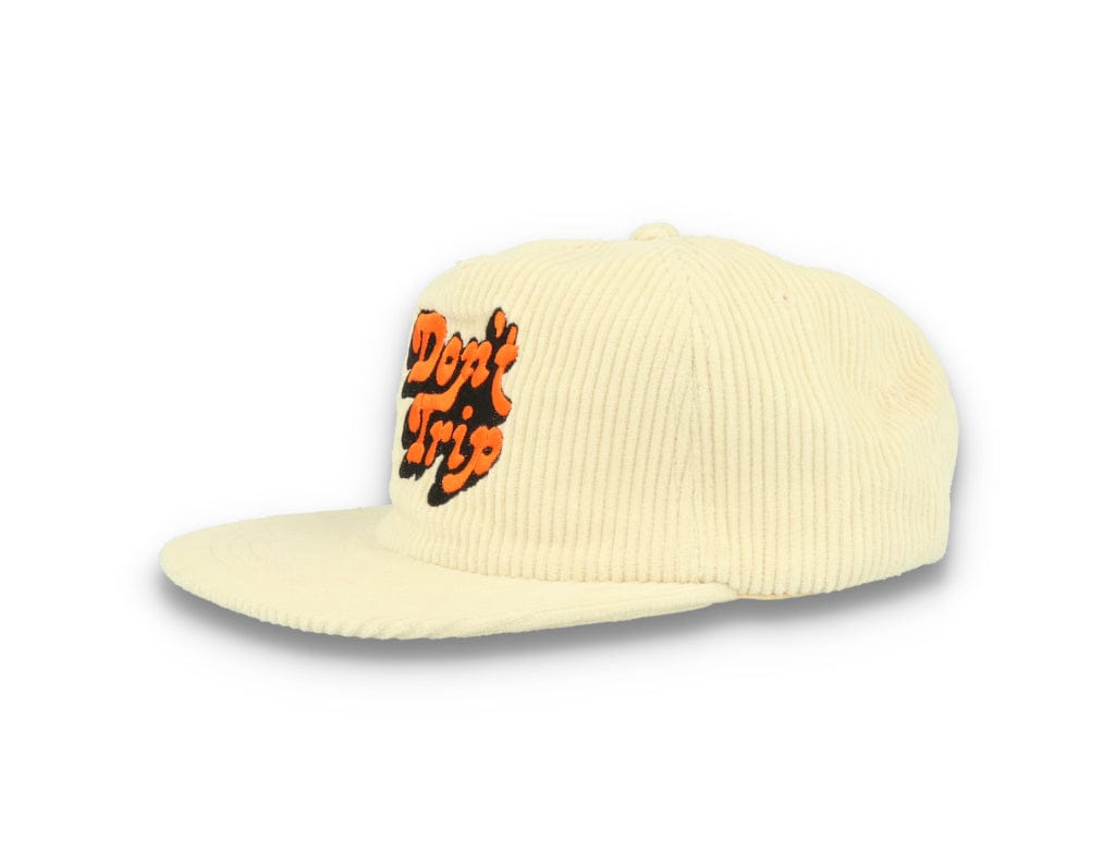 Free & Easy Don't Trip Fat Corduroy Snapback Cap Bone - LOKK