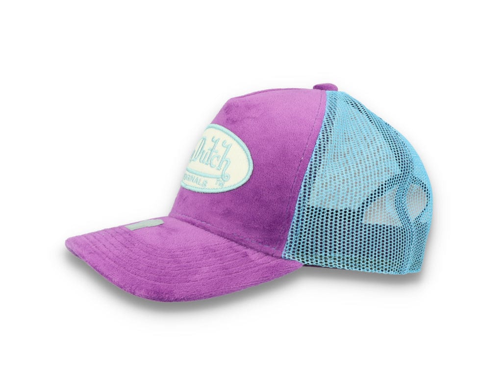 Von Dutch Trucker Cap Velvet Lilac/Blue - LOKK
