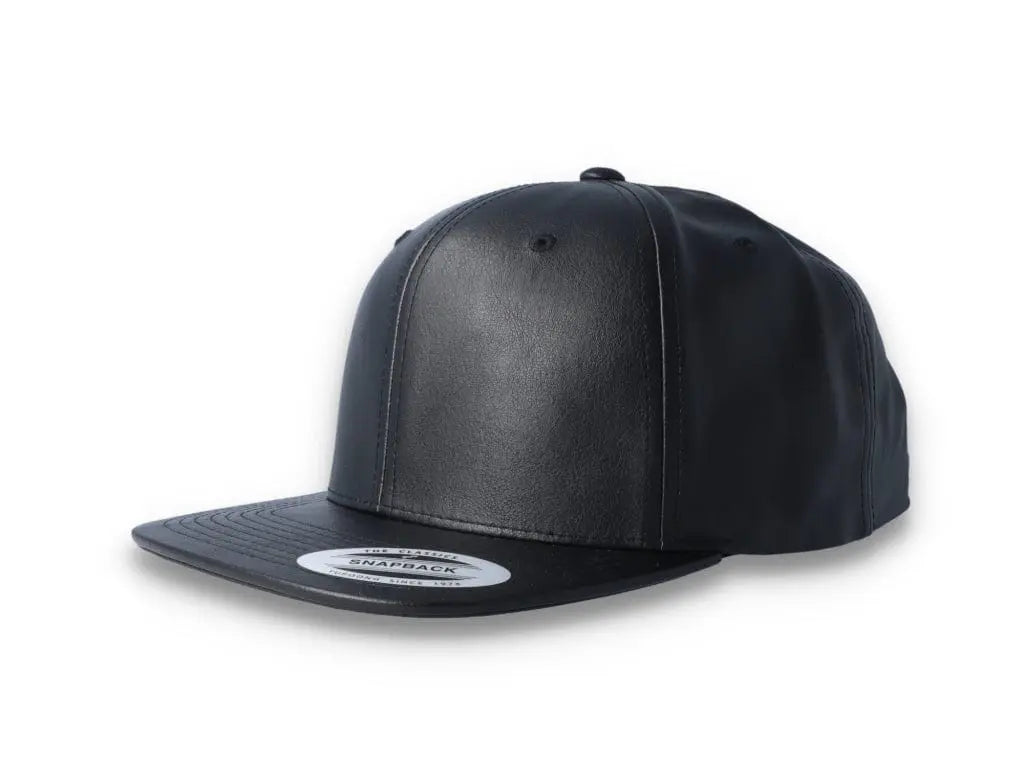 Yupoong Snapback Full Leather 6089FL Black - LOKK