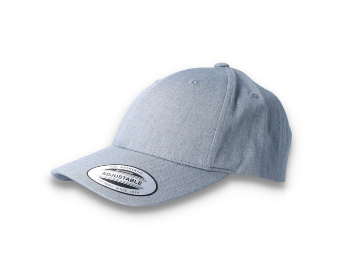 Curved Baseball Cap Snapback Heather Grey - Yupoong 7706 - LOKK