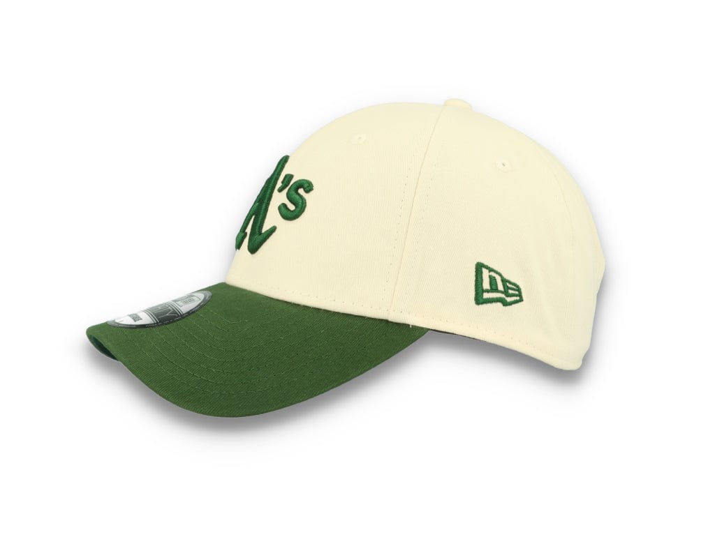9FORTY MLB Oakland Athletics Off White/Dark Green - LOKK