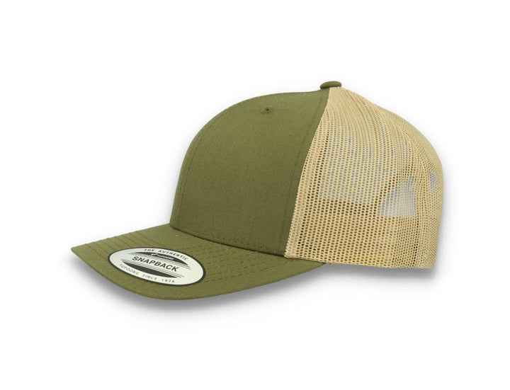 Flexfit 6606T Retro Trucker Moss Green/Khaki - LOKK