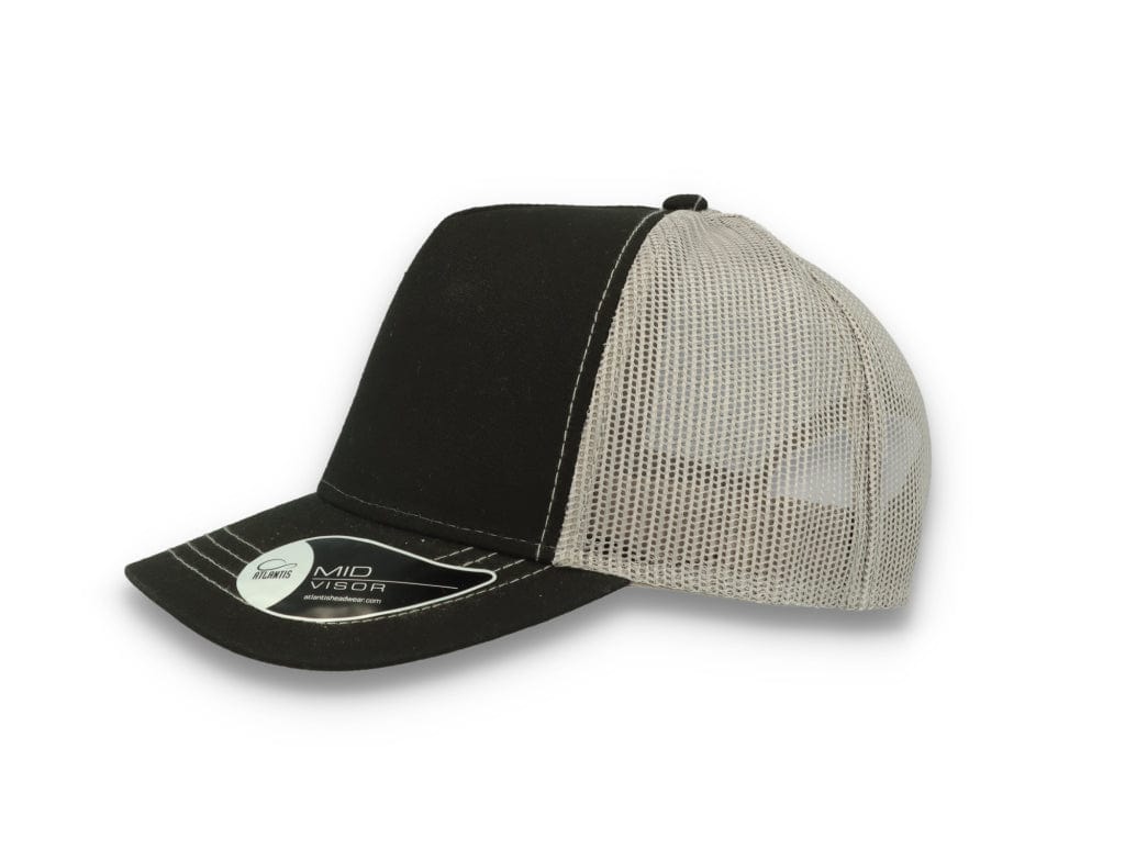 Trucker Cap Black/Grey Atlantis Rapper Canvas - LOKK