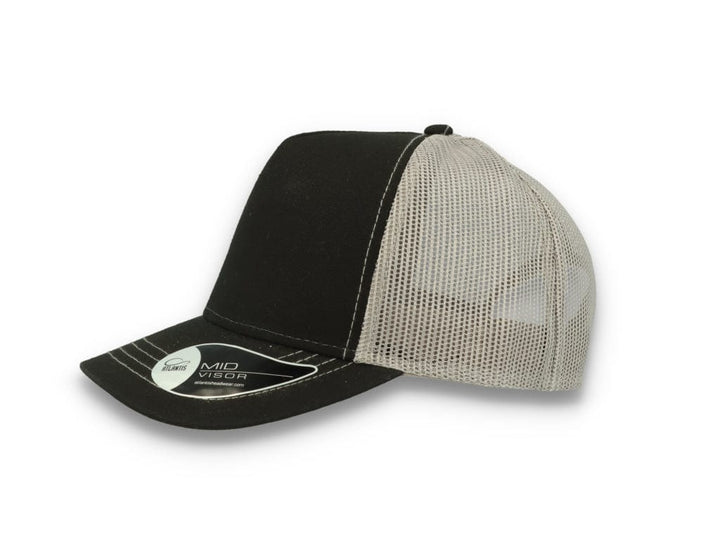 Trucker Cap Black/Grey Atlantis Rapper Canvas - LOKK