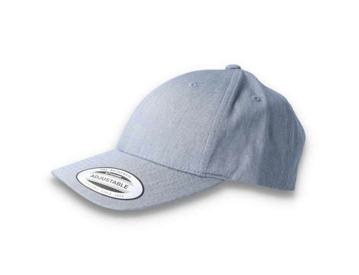 Curved Baseball Cap Snapback Heather Grey - Yupoong 7706 - LOKK