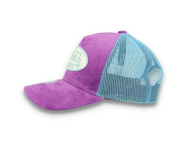 Von Dutch Trucker Cap Velvet Lilac/Blue - LOKK