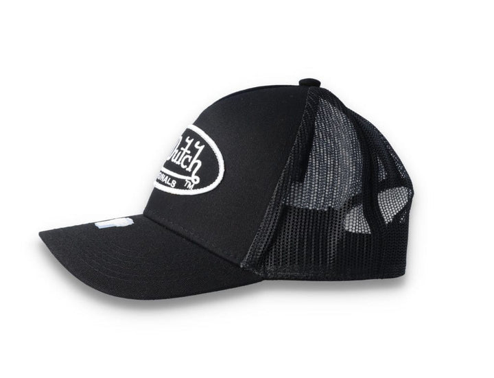 Von Dutch Trucker Cap Black/Black/White - LOKK
