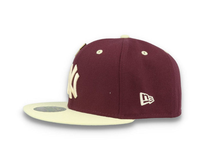 59FIFTY MLB World Series Trail Mix New York Yankees Plum/White - LOKK