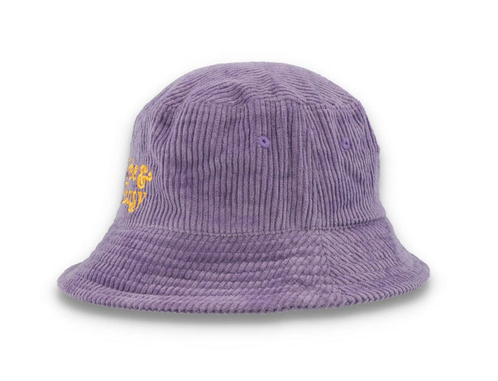 Bucket Hat Purple Free & Easy Don't Trip Fat Corduroy - LOKK