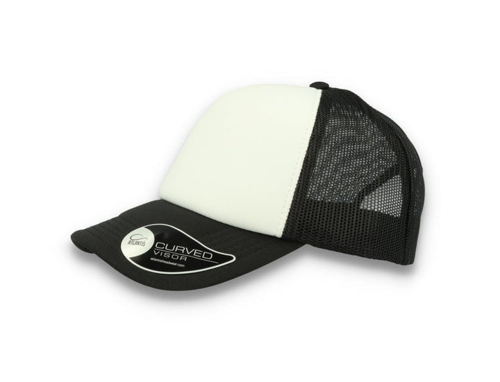 Trucker Cap Black/White Atlantis Rapper Foam - LOKK