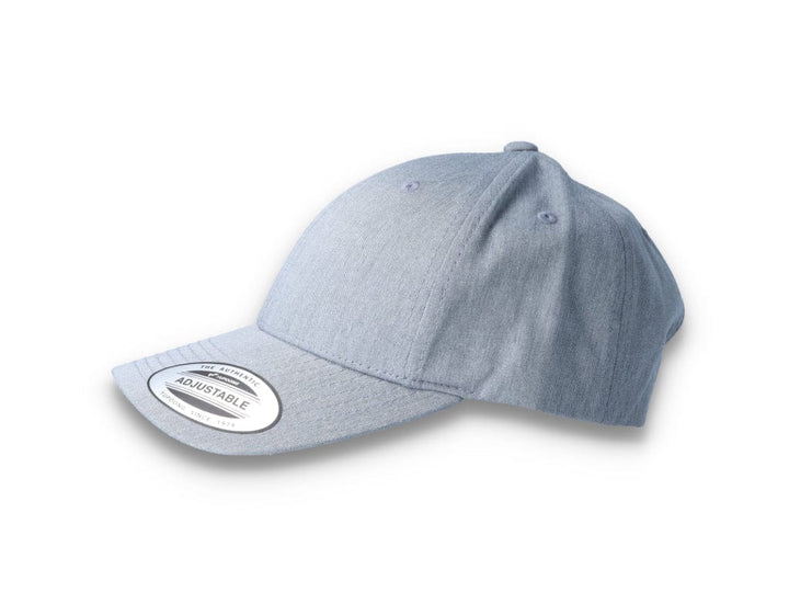 Curved Baseball Cap Snapback Heather Grey - Yupoong 7706 - LOKK