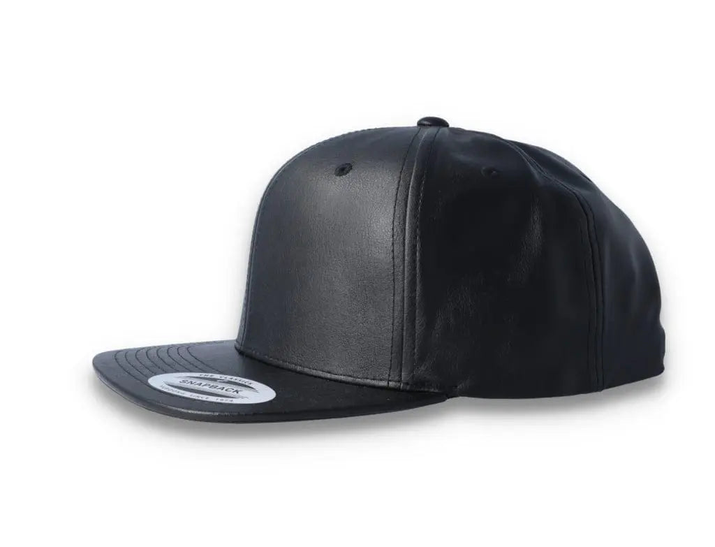Yupoong Snapback Full Leather 6089FL Black - LOKK