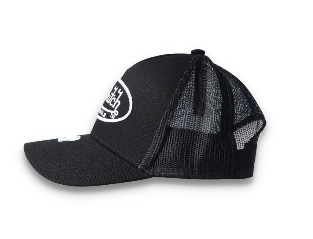 Von Dutch Trucker Cap Black/Black/White - LOKK