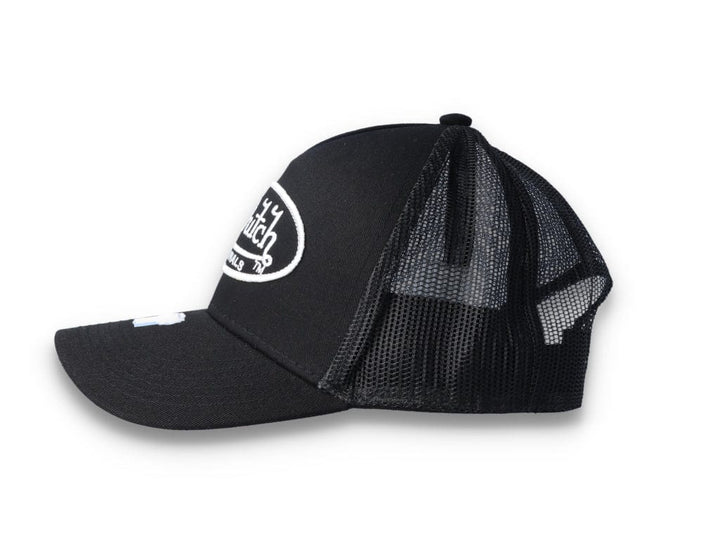 Von Dutch Trucker Cap Black/Black/White - LOKK