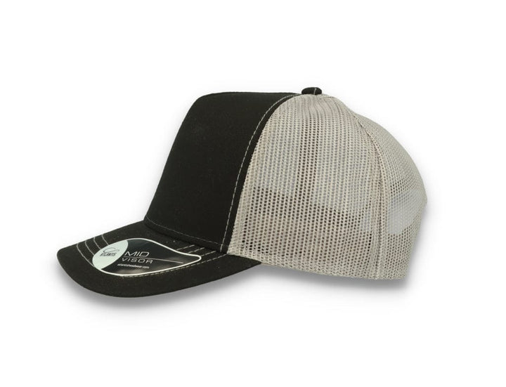 Trucker Cap Black/Grey Atlantis Rapper Canvas - LOKK